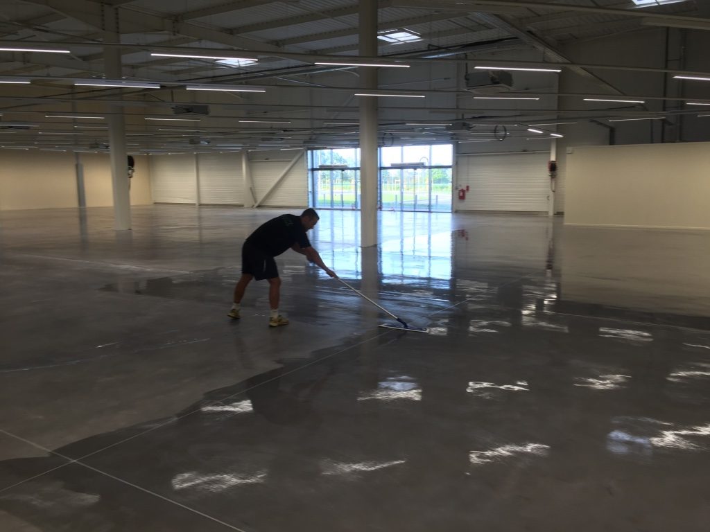 traitement dalle beton quartze